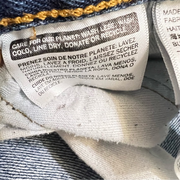 Levi's 501 button fly 100% cotton straight leg jeans 36/32 - Picture 7 of 16